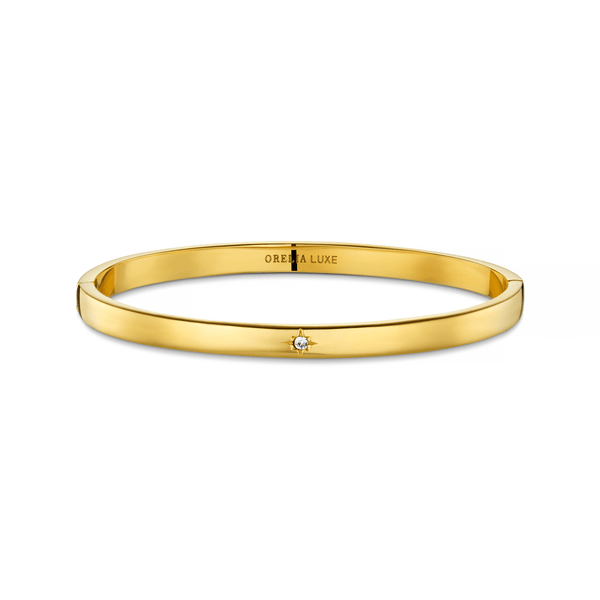 Brazalete Abierto LUXE con Estrella de Cristal