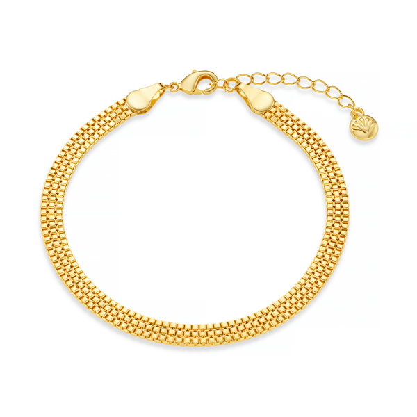 Pulsera Cadena Plana Tipo Box