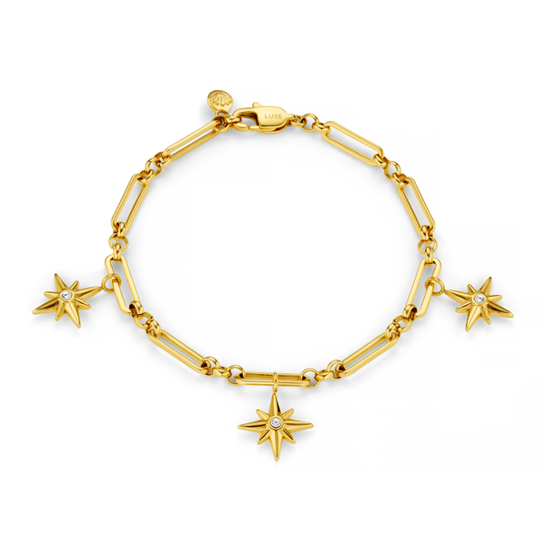 Pulsera LUXE con Dijes de Estrella de Cristal