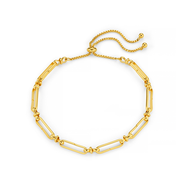Pulsera Ajustable de Cadena de Eslabones Largos
